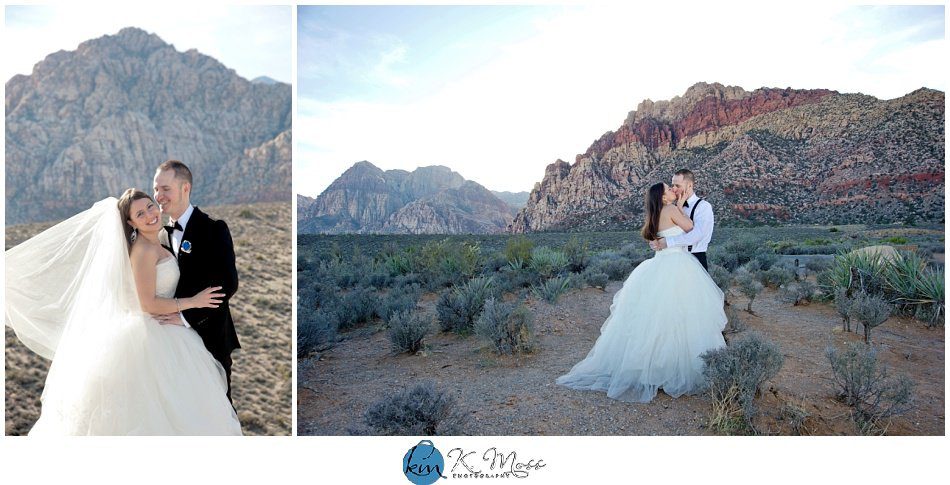 Las Vegas Nevada mountain wedding photos | K. Moss Photography
