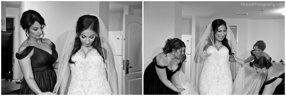 Bride getting ready Lehigh Valley Wedding Photographer-Bethlehem PA Wedding Photos | K. Moss Photography